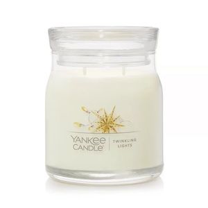 2x HP! Yankee Candle Twinkling Lights Signature Medium Jar Candle